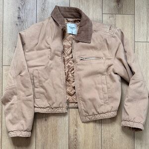 Abercrombie & Fitch Brown Cropped twill Jacket